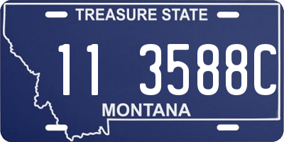 MT license plate 113588C