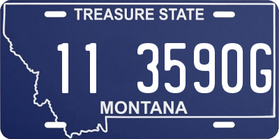 MT license plate 113590G
