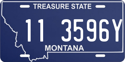 MT license plate 113596Y