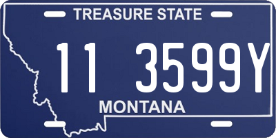 MT license plate 113599Y