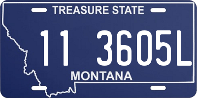 MT license plate 113605L