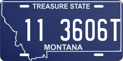 MT license plate 113606T
