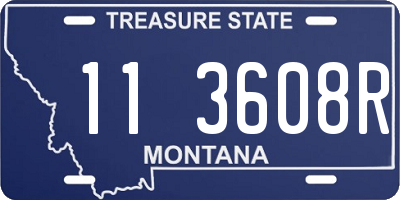 MT license plate 113608R
