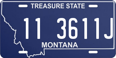 MT license plate 113611J