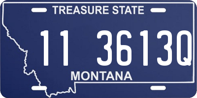 MT license plate 113613Q