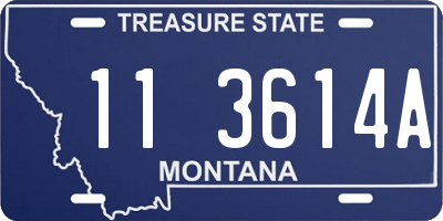 MT license plate 113614A
