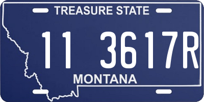 MT license plate 113617R