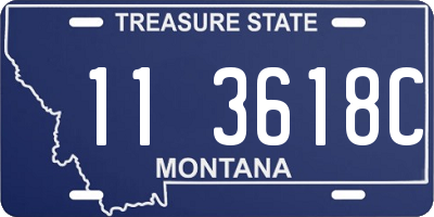 MT license plate 113618C