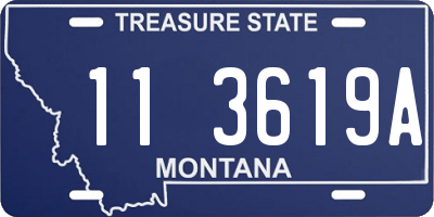 MT license plate 113619A