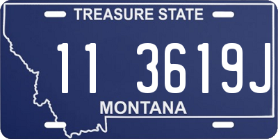 MT license plate 113619J