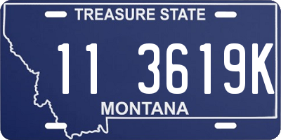 MT license plate 113619K