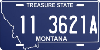 MT license plate 113621A