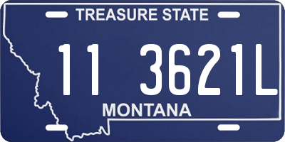 MT license plate 113621L