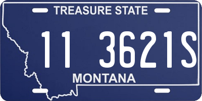 MT license plate 113621S