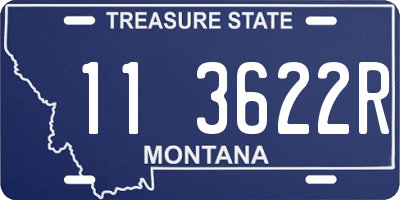 MT license plate 113622R