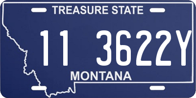 MT license plate 113622Y