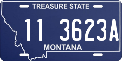 MT license plate 113623A