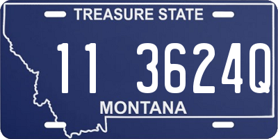 MT license plate 113624Q