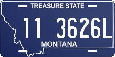 MT license plate 113626L