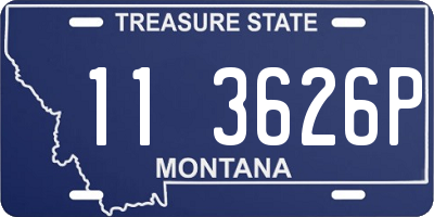 MT license plate 113626P