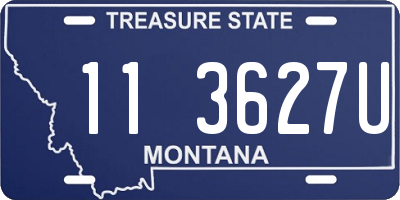 MT license plate 113627U