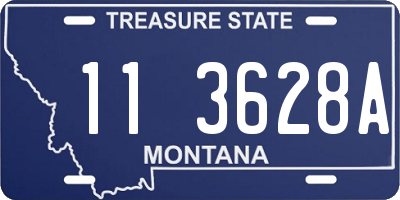 MT license plate 113628A