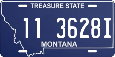 MT license plate 113628I
