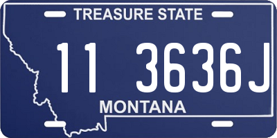 MT license plate 113636J