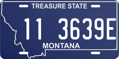 MT license plate 113639E