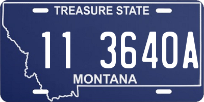 MT license plate 113640A