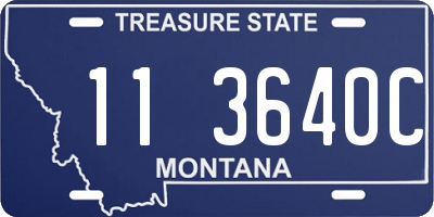 MT license plate 113640C