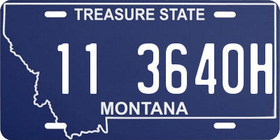 MT license plate 113640H