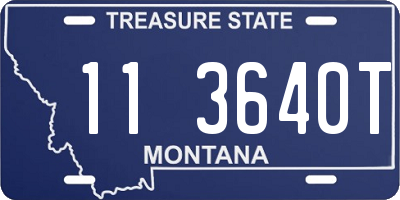 MT license plate 113640T