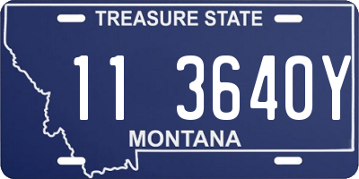 MT license plate 113640Y