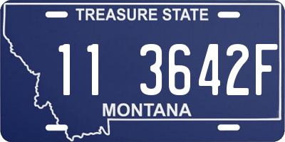 MT license plate 113642F