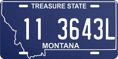 MT license plate 113643L