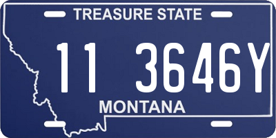 MT license plate 113646Y