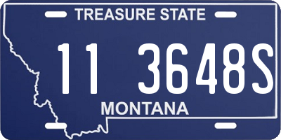 MT license plate 113648S