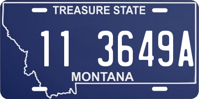 MT license plate 113649A