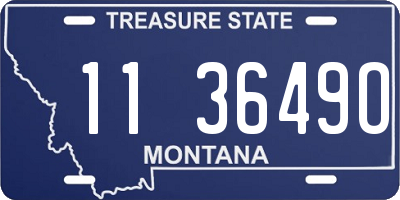 MT license plate 113649O