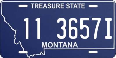 MT license plate 113657I