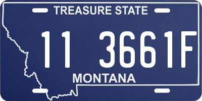 MT license plate 113661F