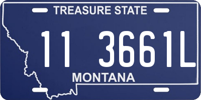 MT license plate 113661L