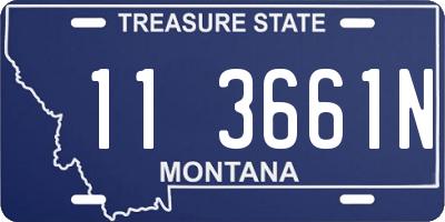 MT license plate 113661N