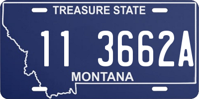 MT license plate 113662A