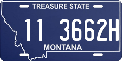 MT license plate 113662H