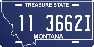 MT license plate 113662I
