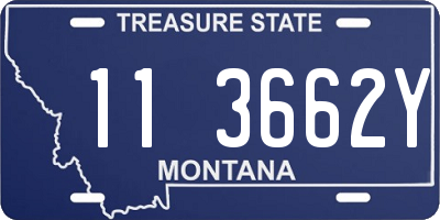 MT license plate 113662Y