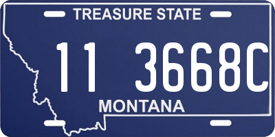 MT license plate 113668C