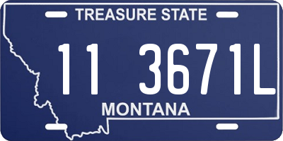 MT license plate 113671L